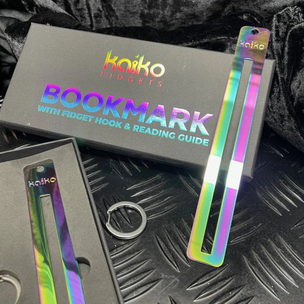 KAIKO BOOKMARK WITH READING GUIDE OIL SLICK