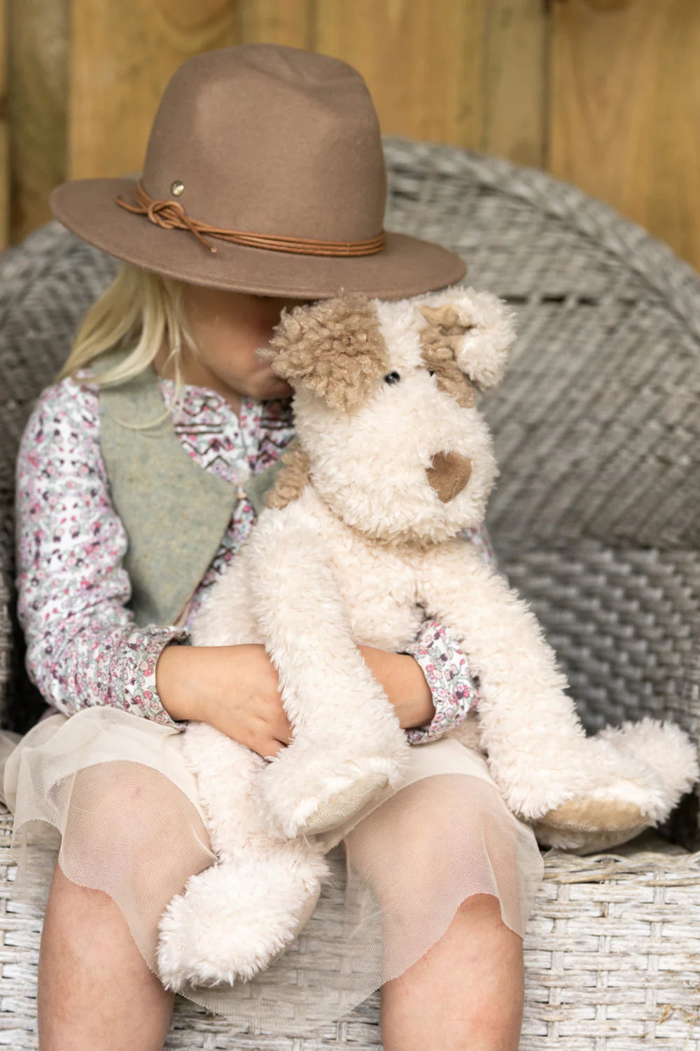 NANA HUCHY BUDDY THE DOG BEIGE PLUSH