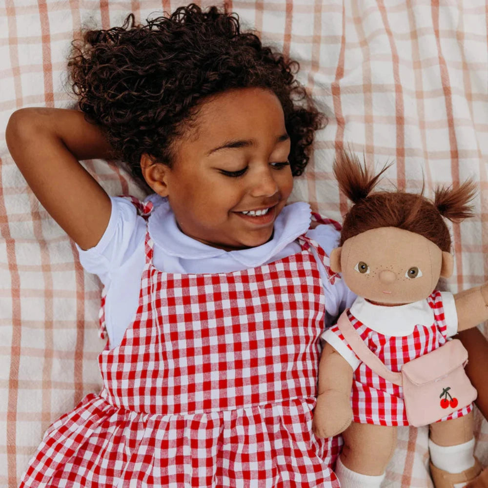 OLLIELLA DINKUM DOLLS CHERRY GINGHAM OUTFIT SET