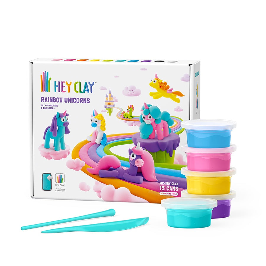 HEY CLAY RAINBOW UNICORNS