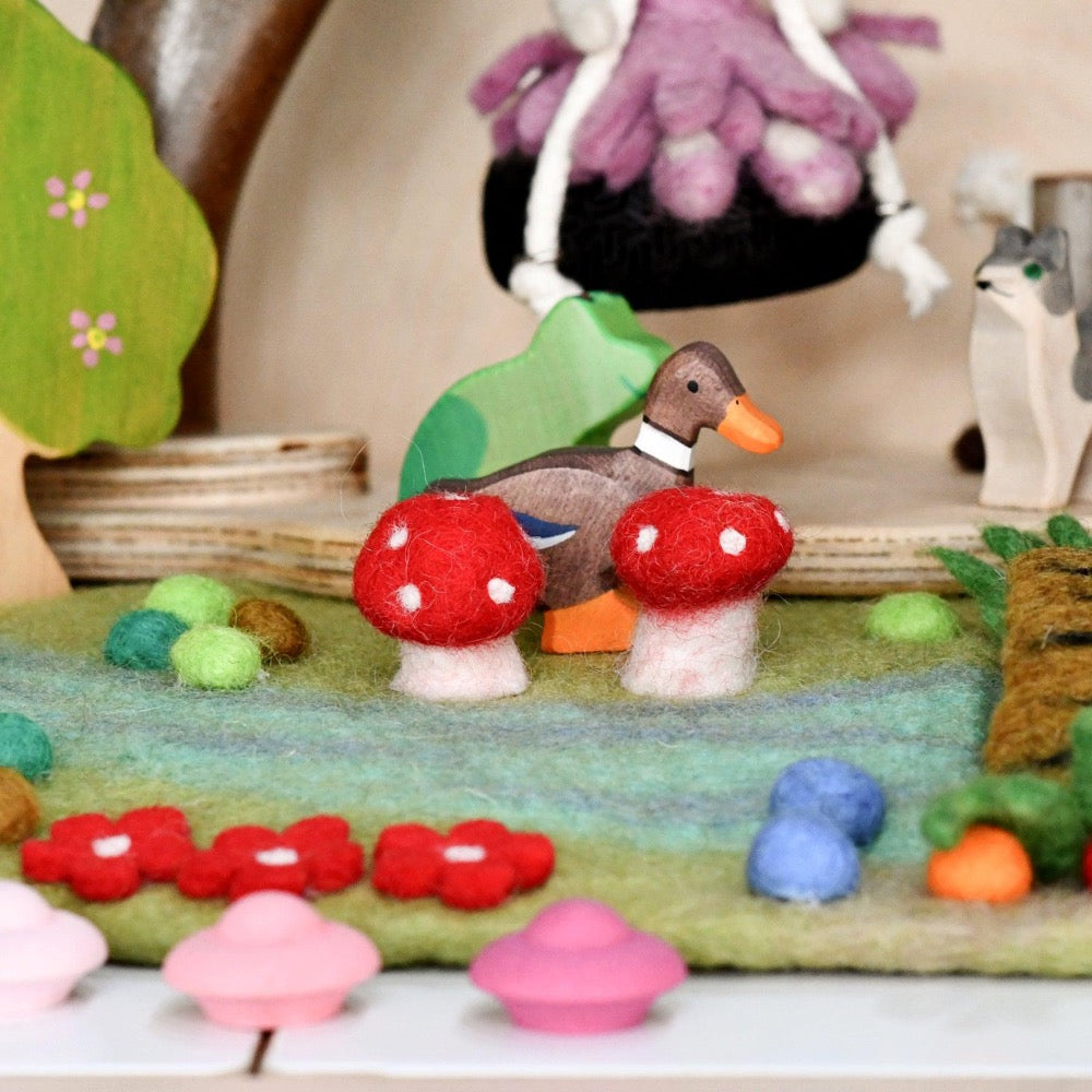 TARA TREASURES FELT PLAYSCAPE SMALL FAIRY RIVER AND BRIDGE