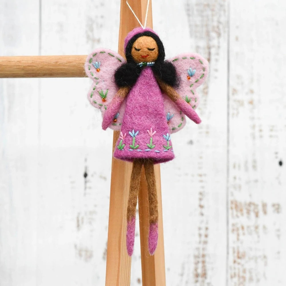 FELT ANGEL FAIRY PINK DRESS