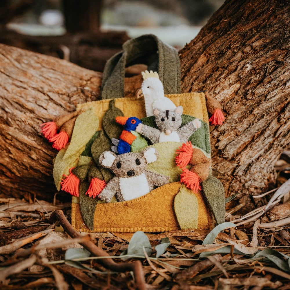 TARA TREASURES AUSTRALIANA GUMNUT PLAYSCAPE BAG