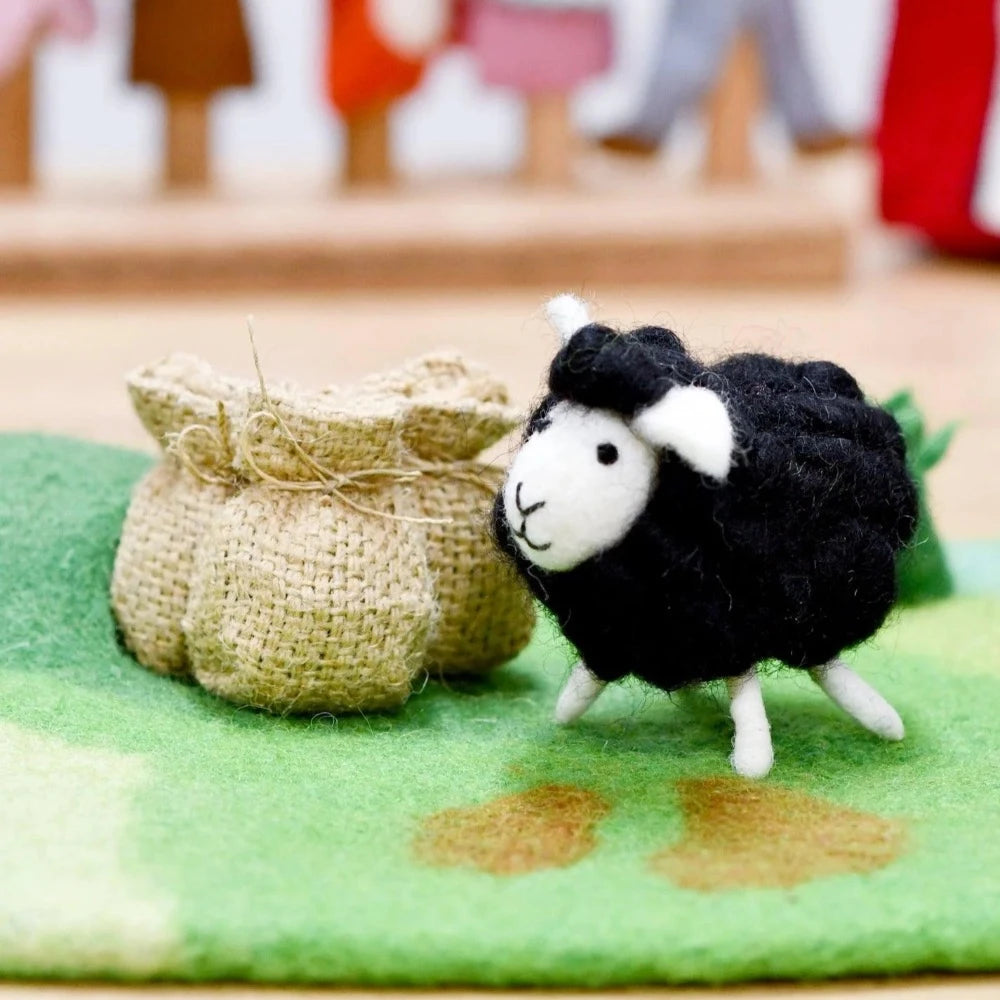 TARA TREASURES FELT BAA BAA BLACK SHEEP