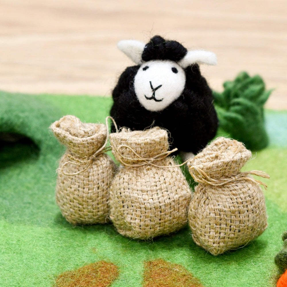 TARA TREASURES FELT BAA BAA BLACK SHEEP