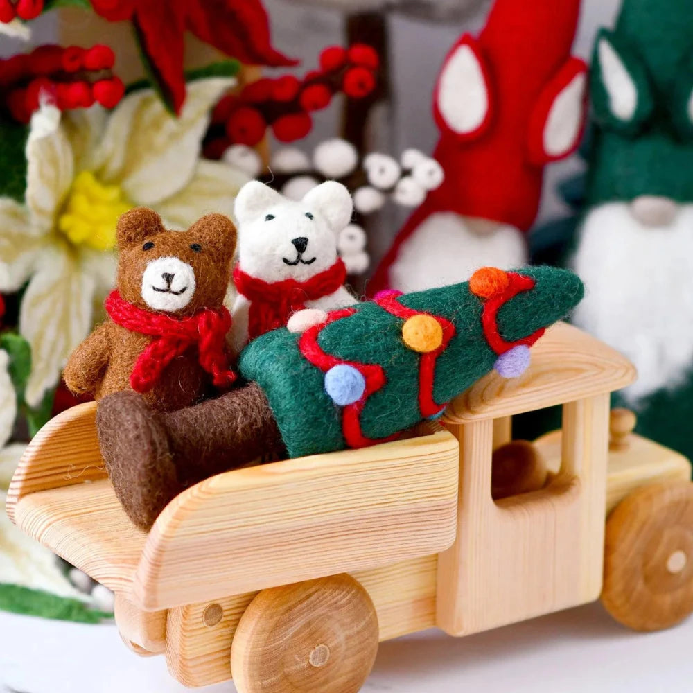 TARA TREASURES FELT CHRISTMAS TREE COLOURFUL DOTS