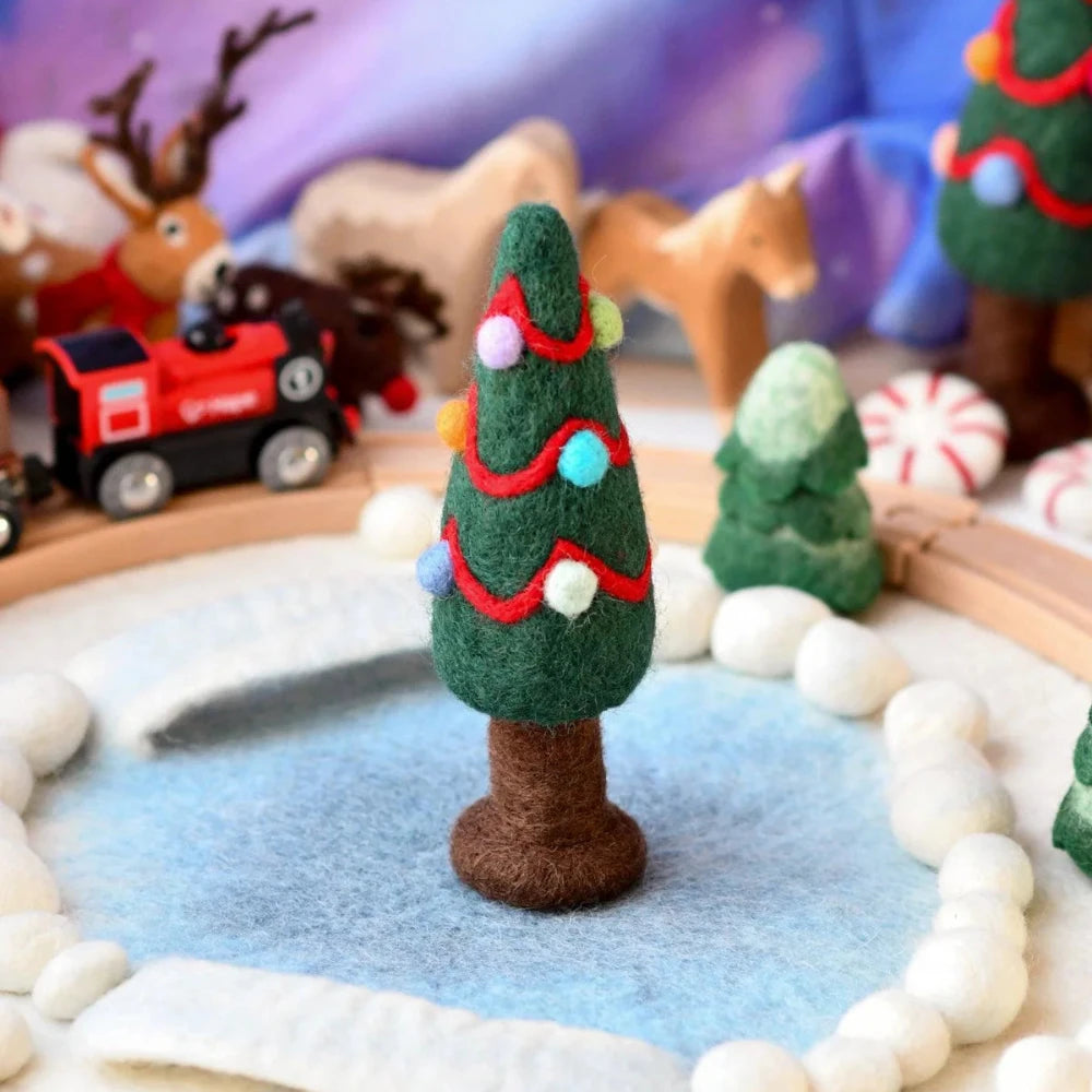 TARA TREASURES FELT CHRISTMAS TREE COLOURFUL DOTS