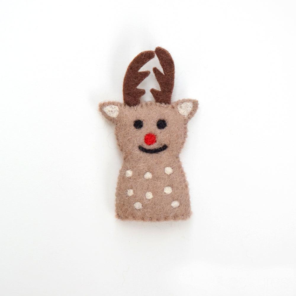 FELT FINGER PUPPET REINDEER