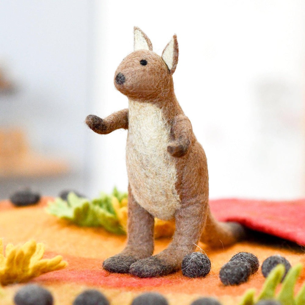 TARA TREASURES FELT KANGAROO TOY