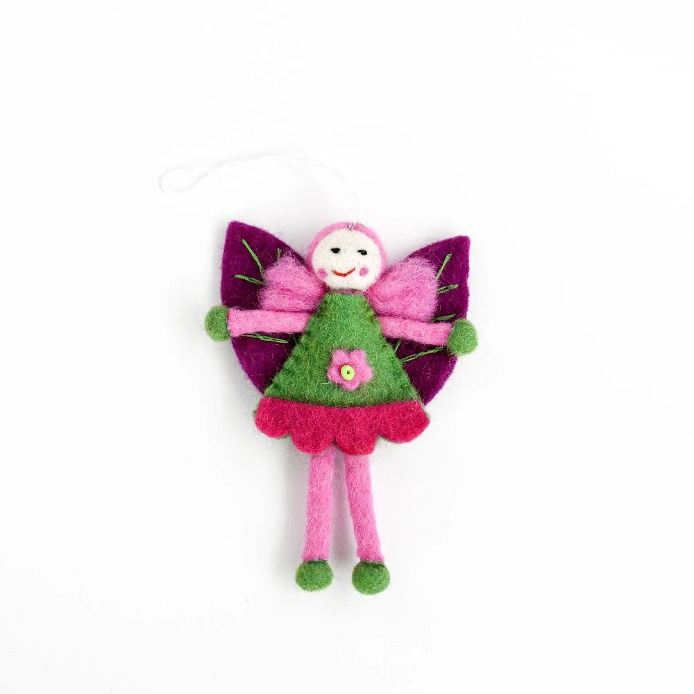 FELT LEAF FAIRY PINK HAIR