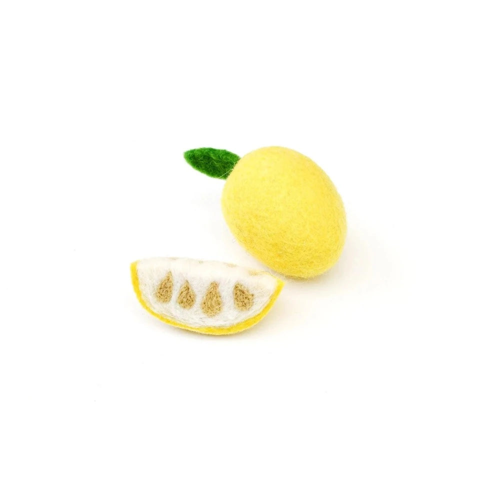 TARA TREASURES FELT LEMONS SET OF 2