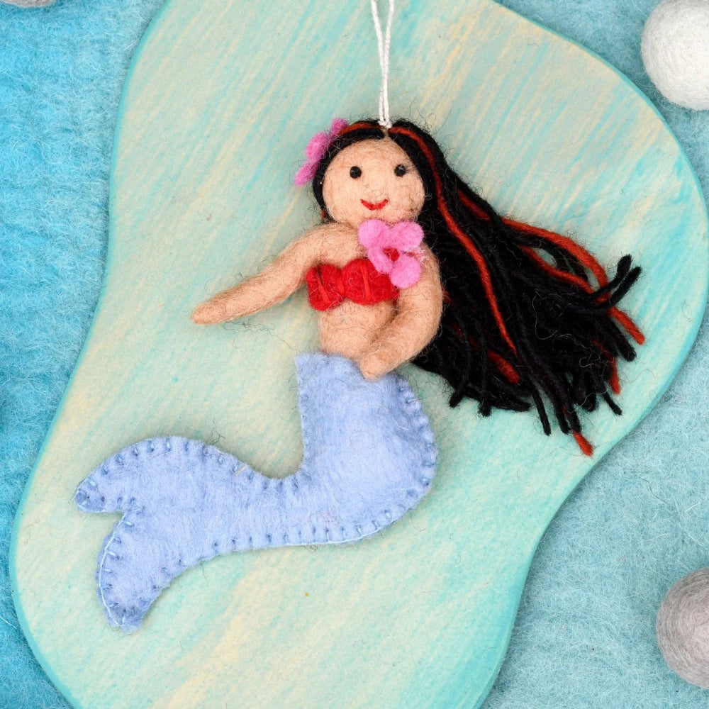 TARA TREASURES FELT LITTLE MERMAID LAVENDER TAIL