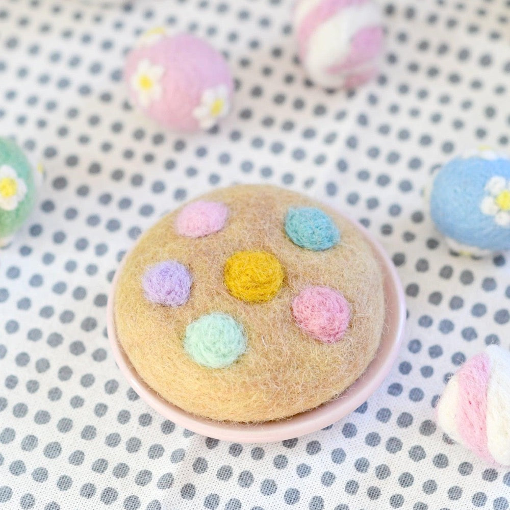 TARA TREASURES FELT PASTEL M&M COOKIE