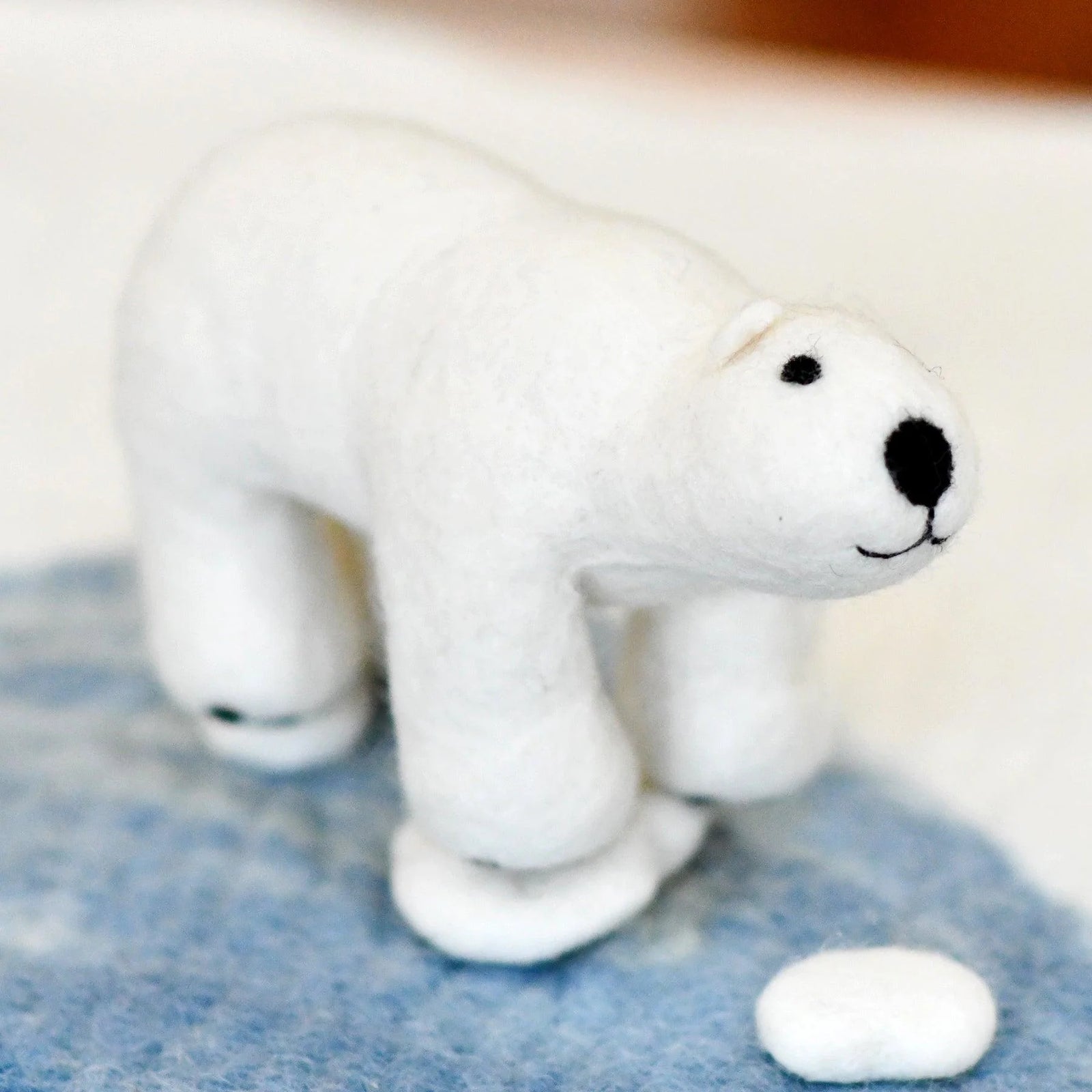TARA TREASURES FELT POLAR BEAR TOY