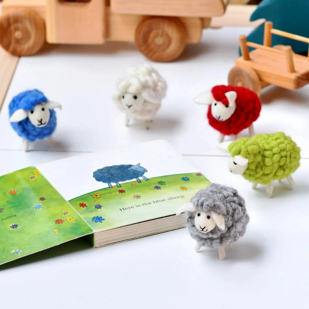 GREEN SHEEP SET OF 5