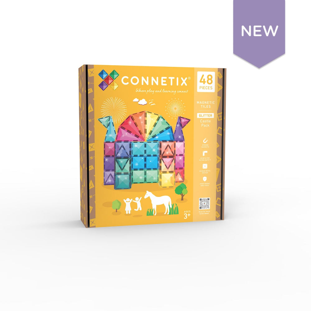 CONNETIX 48 PIECE GLITTER CASTLE PACK