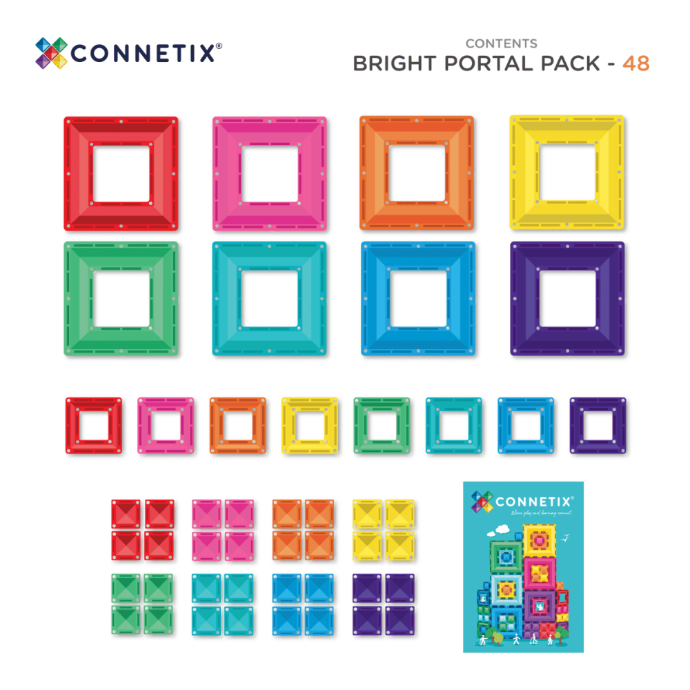 CONNETIX 48 PIECE BRIGHT PORTAL PACK