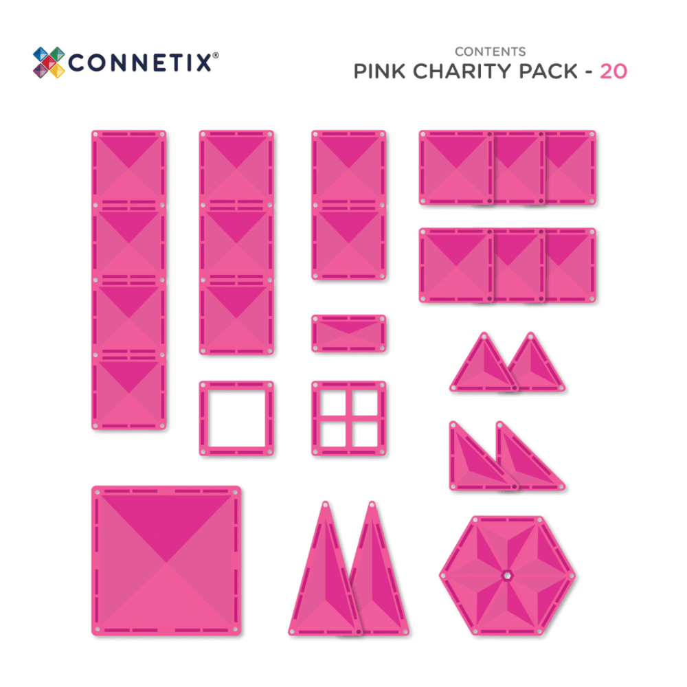 CONNETIX CHARITY PACK PINK 20PC