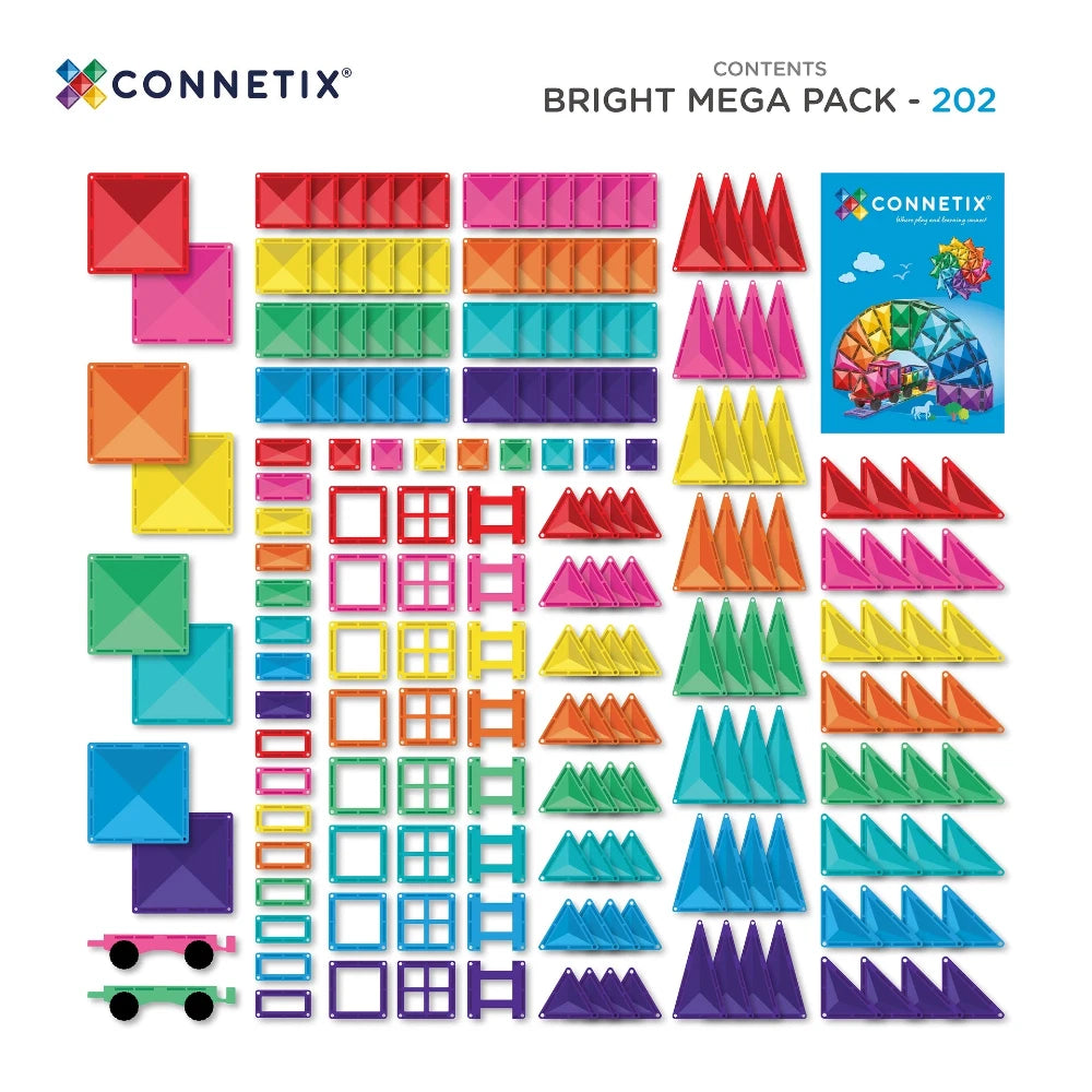 CONNETIX 202PC BRIGHT MEGA PACK