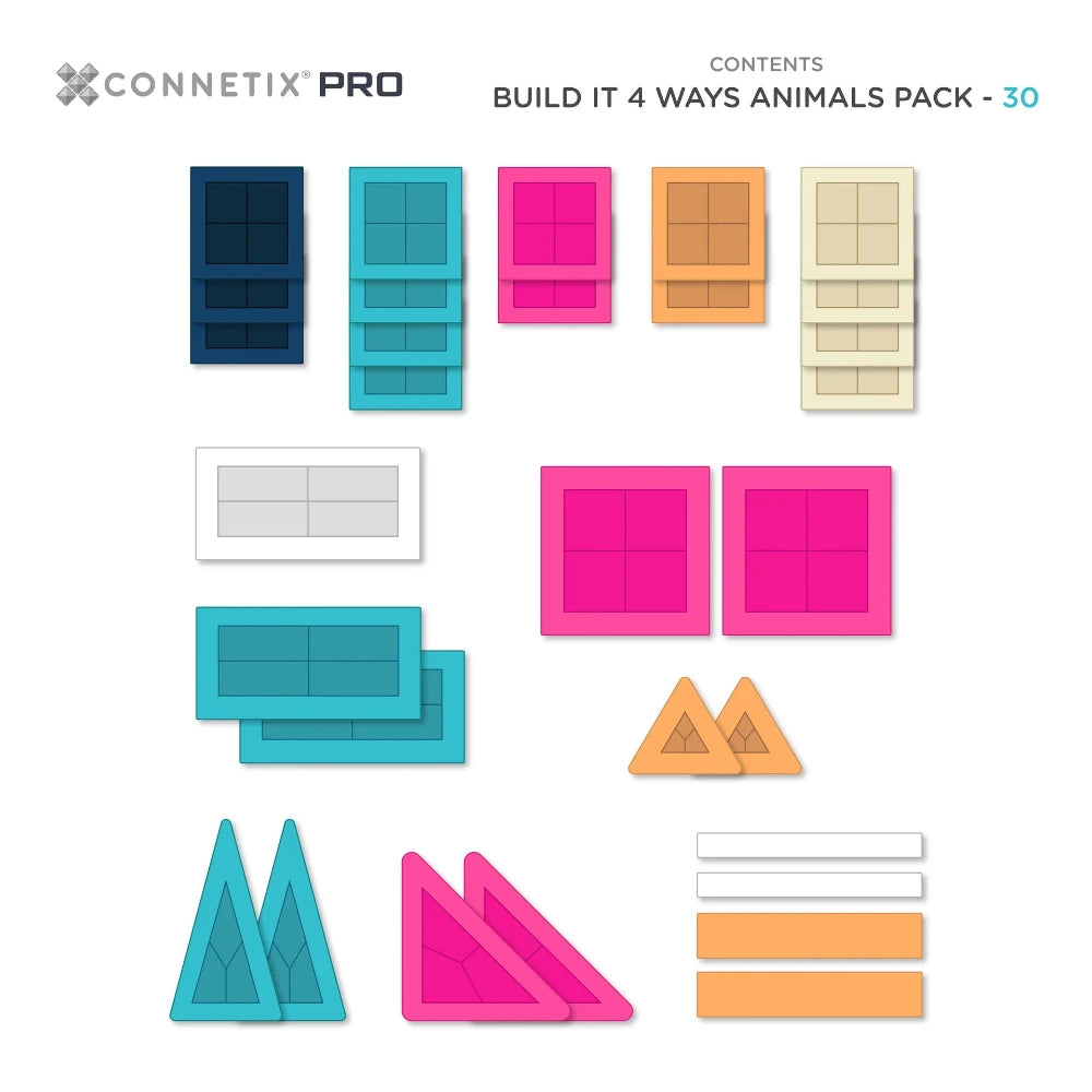 CONNETIX PRO 30PC ANIMALS