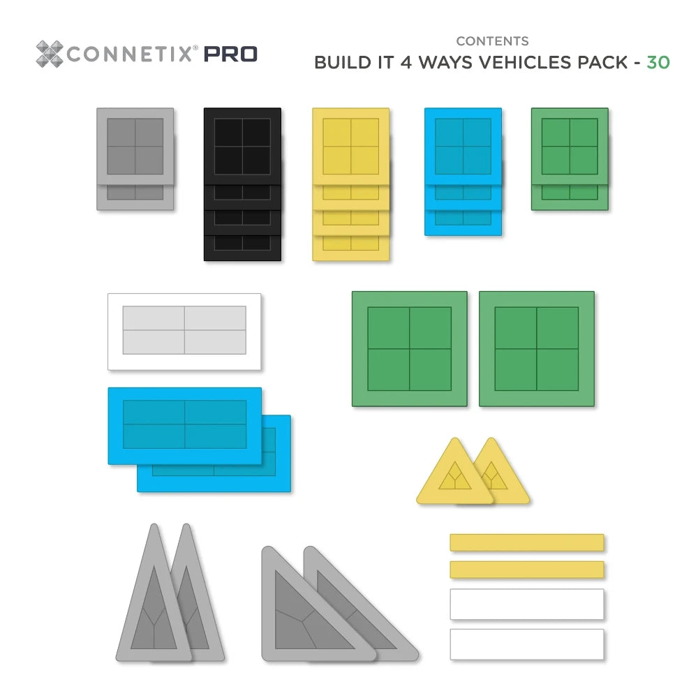 CONNETIX PRO 30PC VEHICLES