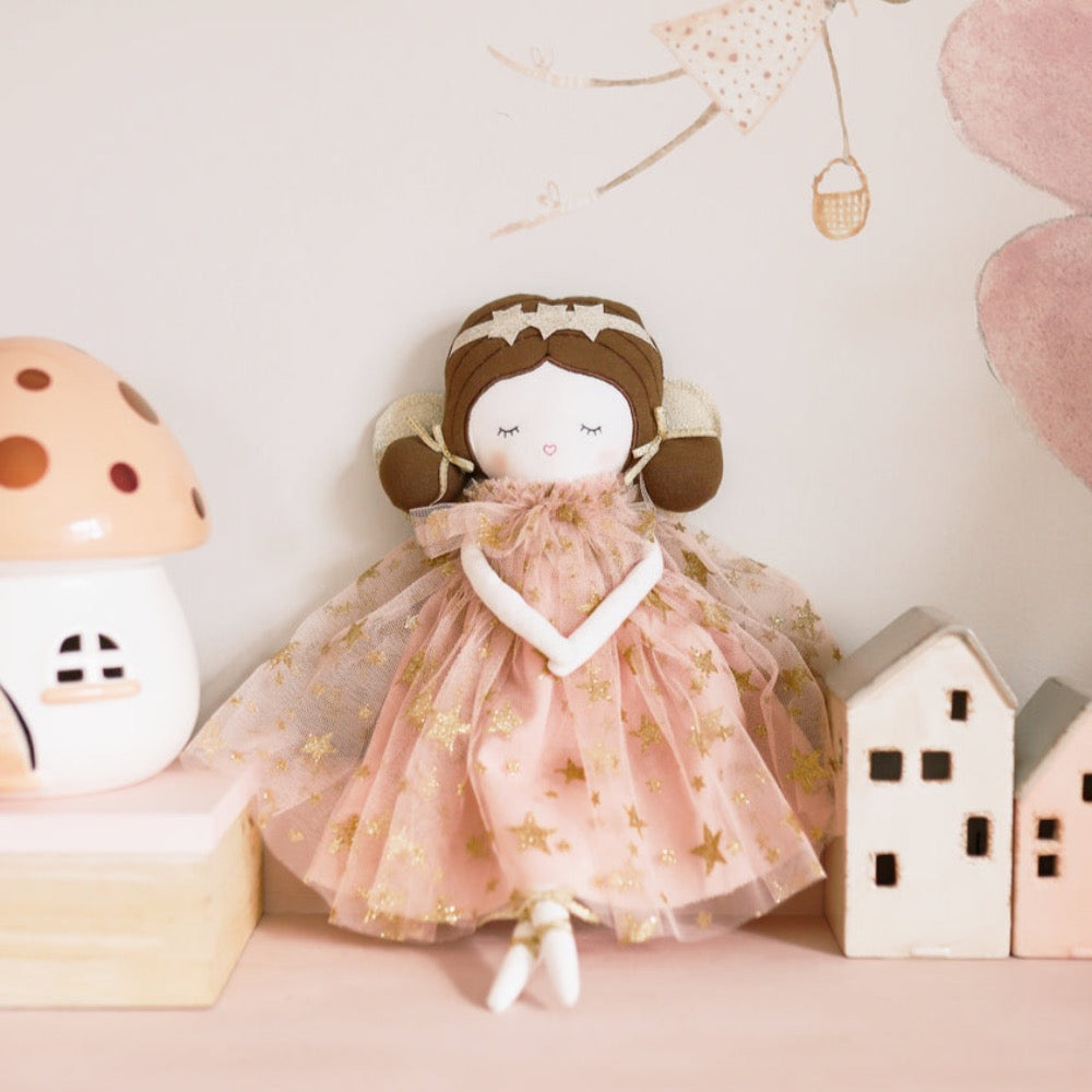 ALIMROSE CELESTE FAIRY DOLL PINK GOLD STAR