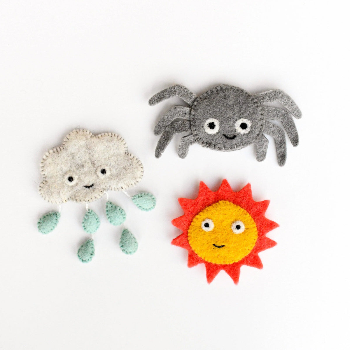 TARA TREASURES FELT INCY WINCY SPIDER PUPPET SET