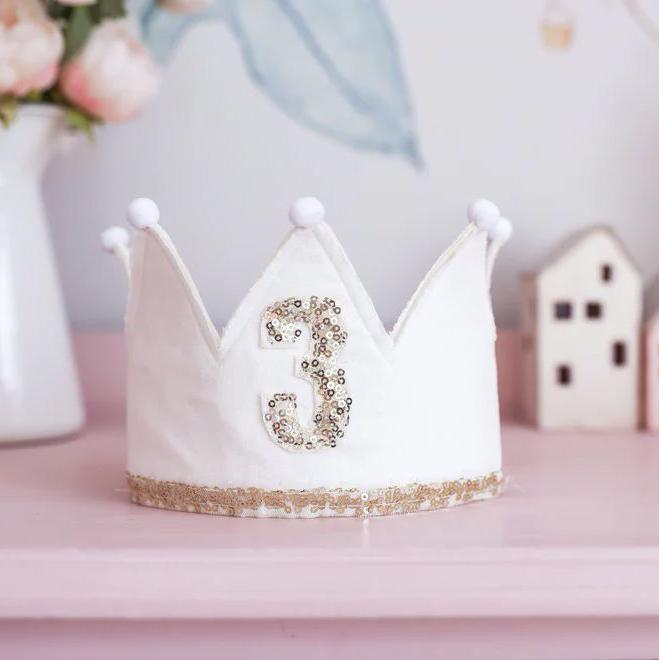 3RD BIRTHDAY CROWN IVORY