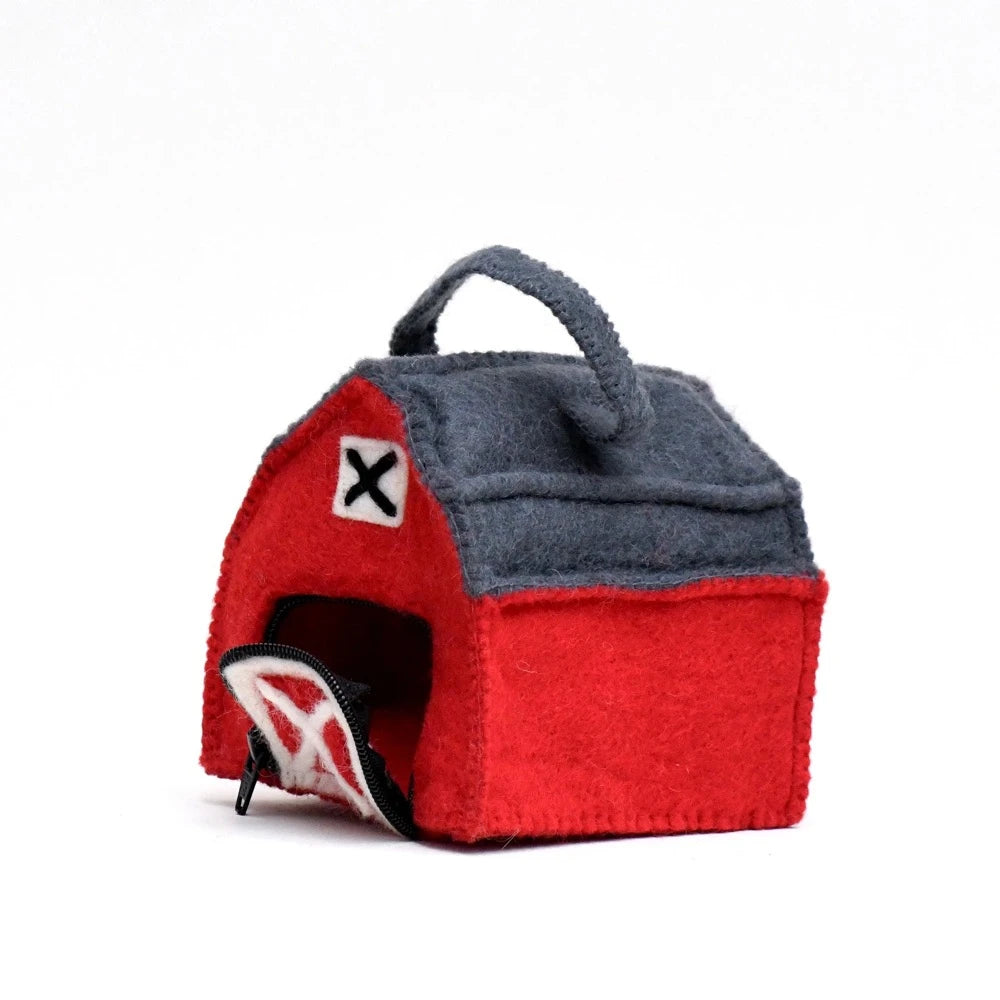 TARA TREASURES FELT FARM BARN BAG