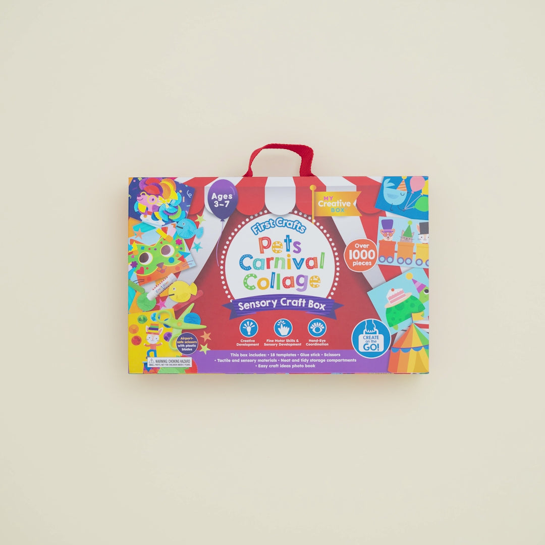 MY CREATIVE BOX PETS CARNIVAL COLLAGE SENSORY CRAFT BOX