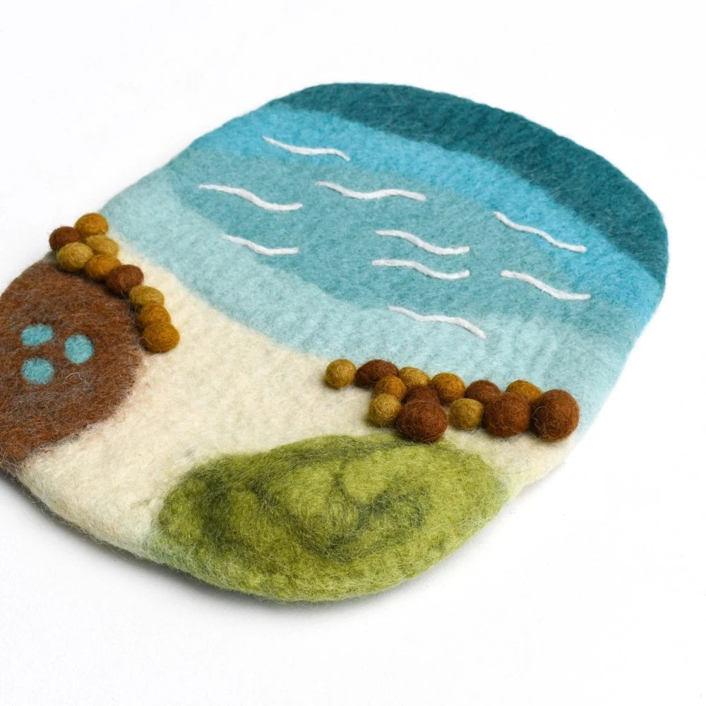 TARA TREASURES FELT PLAYSCAPE MAT SMALL SEA BEACH ROCKPOOL