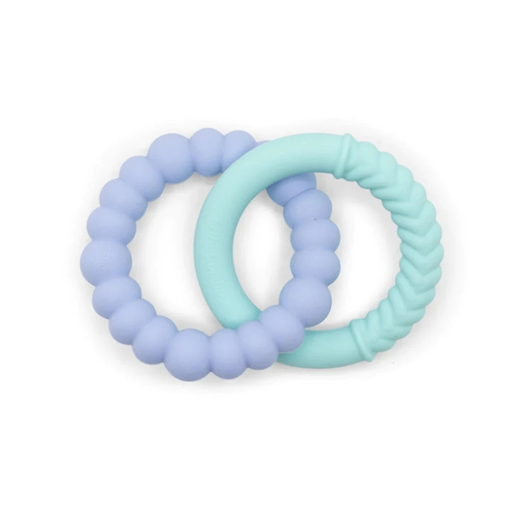 JELLYSTONE DESIGNS SUNSHINE TEETHER SOFT MINT AND BLUE