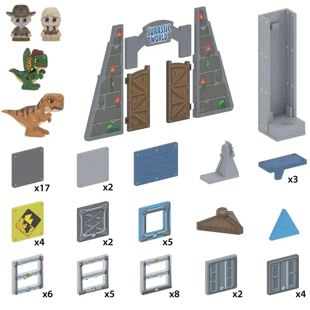 JURASSIC WORLD GATE ESCAPE TILE TOWN SET
