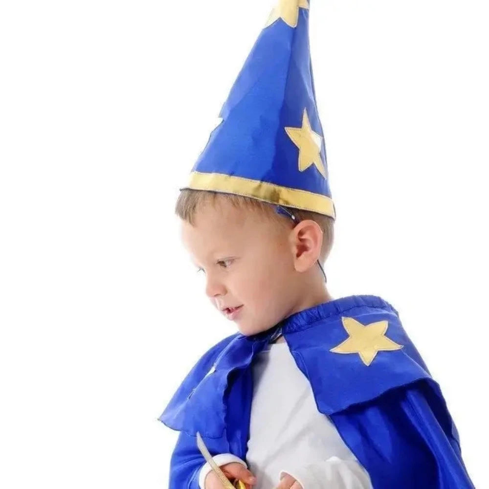 FAIRY GIRLS WIZARD CAPE AND HAT SET